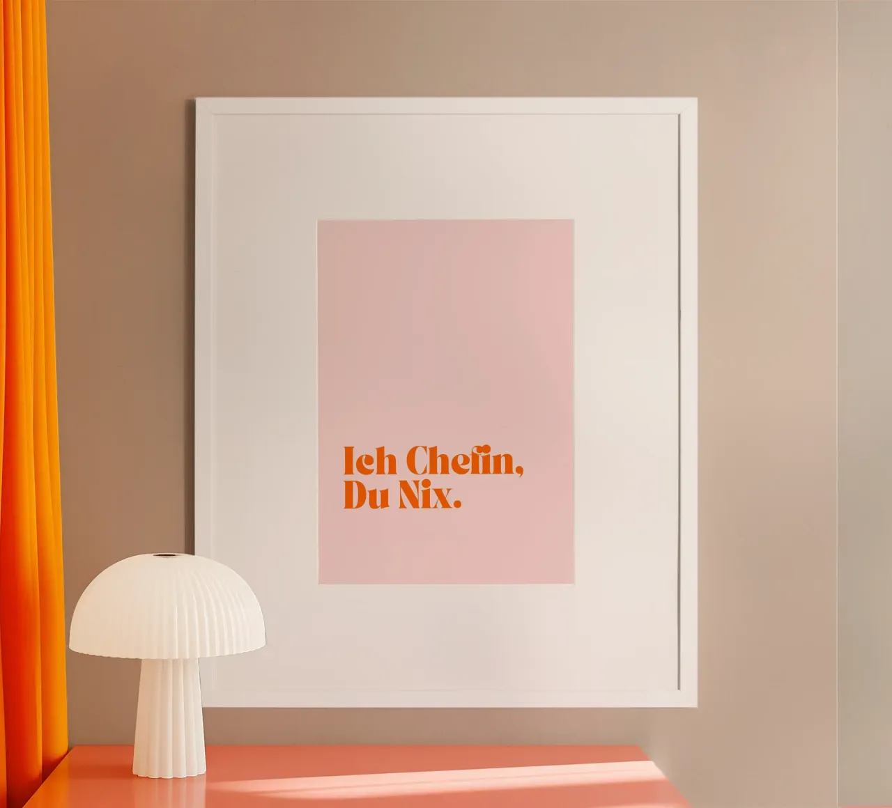 Ich Chefin, Du Nix | Lustiges und Selbstbewusstes Print carta hahnemühle da PrintCessStudio
