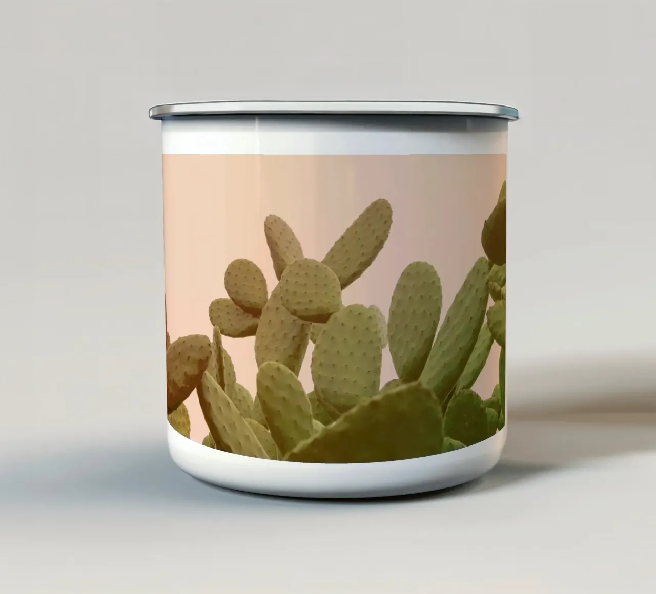 Prickly Pear Cactus emaille mok van Victoria Frost