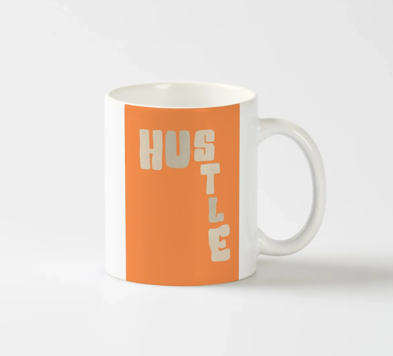 Hustle | Motivational & Bold Typography Print tazza in ceramica da PrintCessStudio