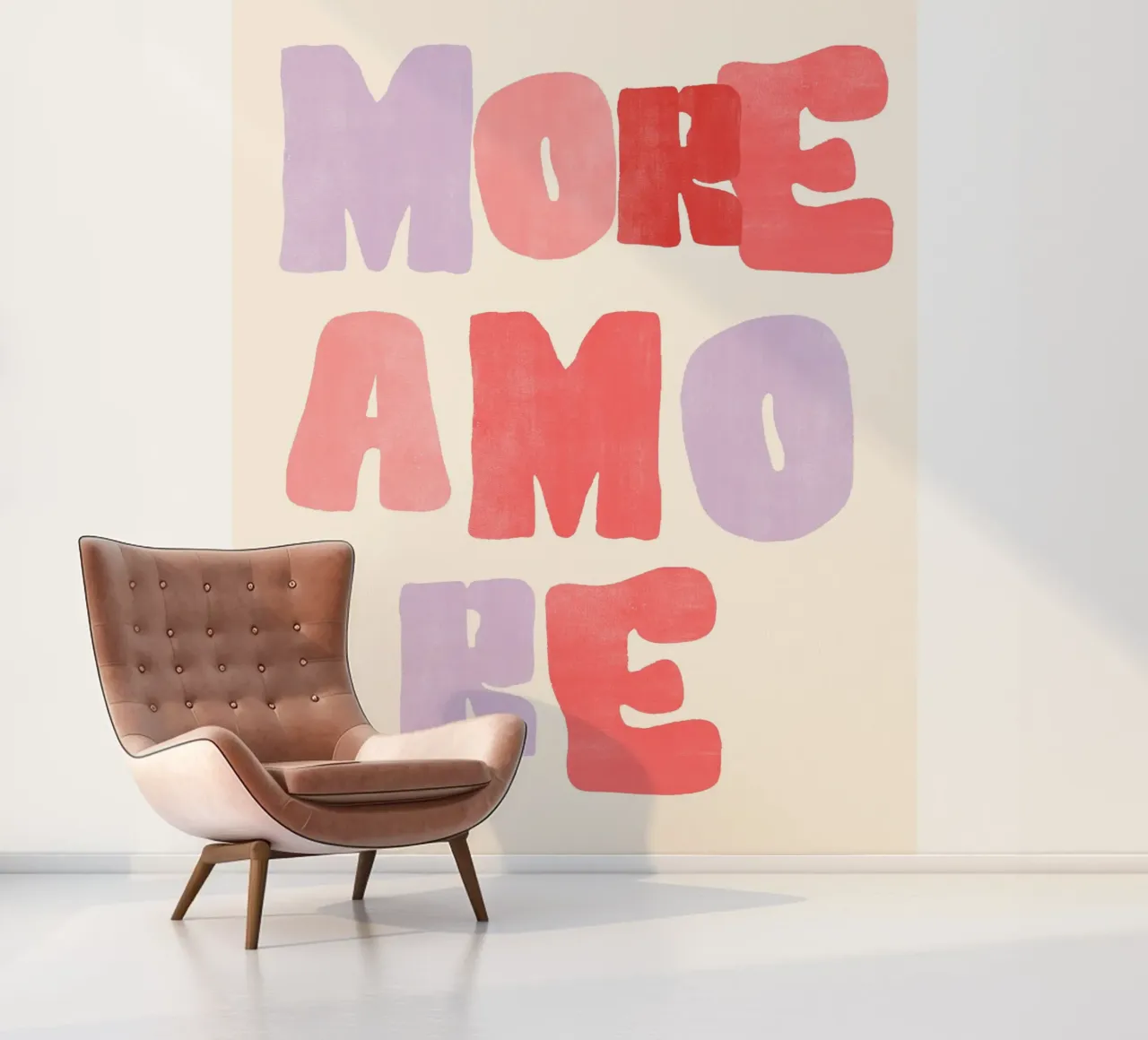 More Amore | Bold & Passionate Love Print carta da parati fotografica da PrintCessStudio