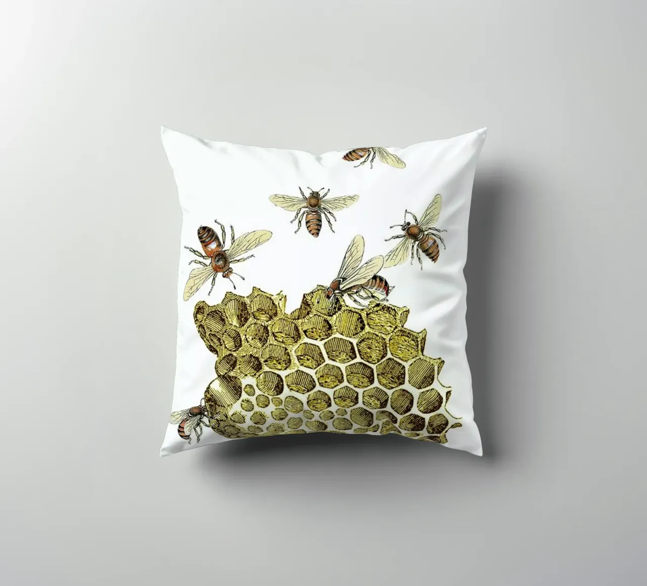 Bees and Honeycomb cuscino da Rococco LA