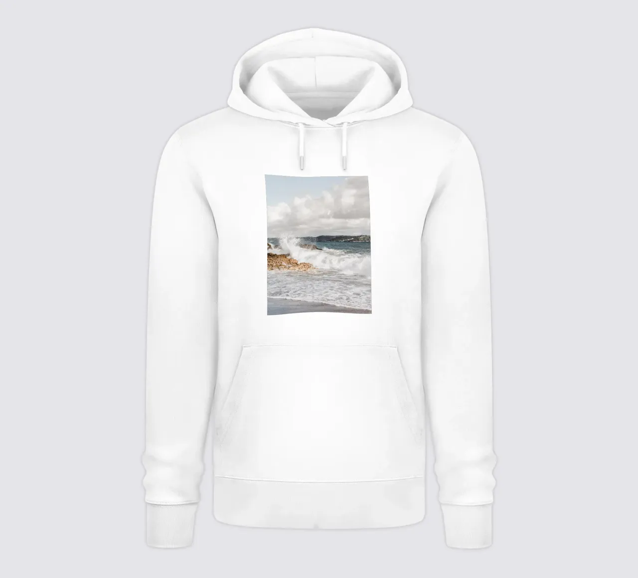 Onde oceaniche boho felpa con cappuccio da Carinaprint