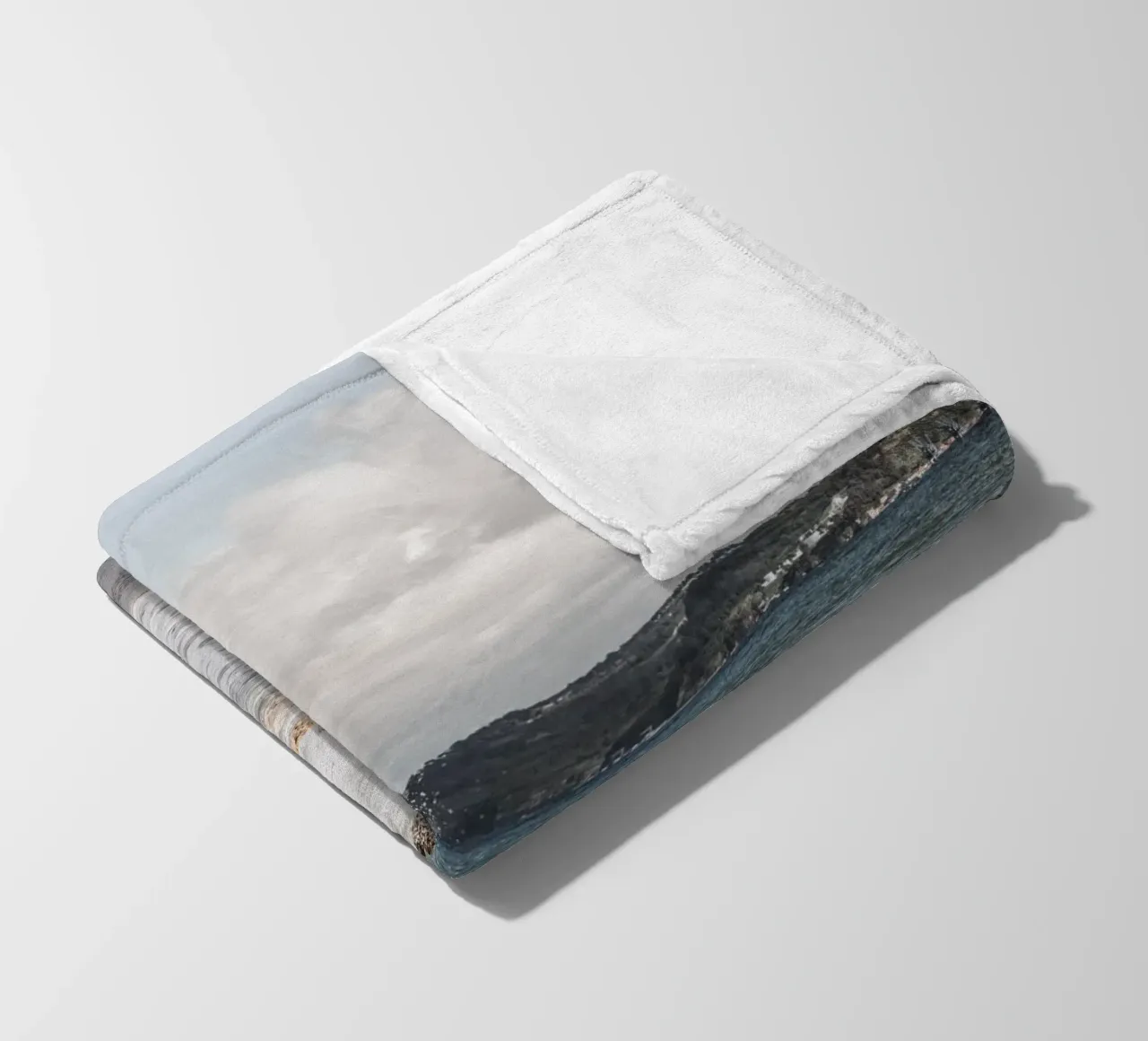 Onde oceaniche boho coperta in pile da Carinaprint