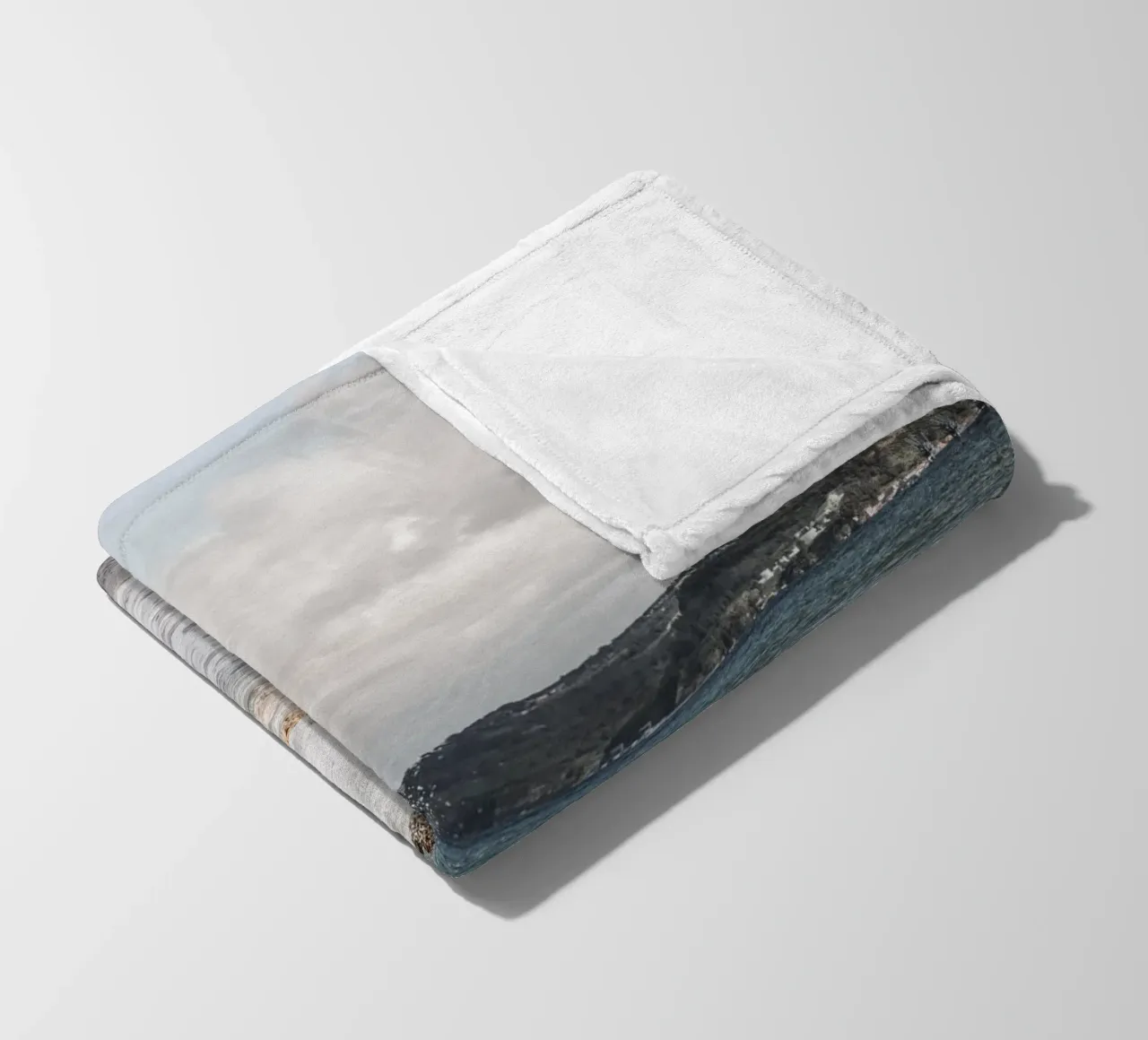 Onde oceaniche boho coperta in pile da Carinaprint