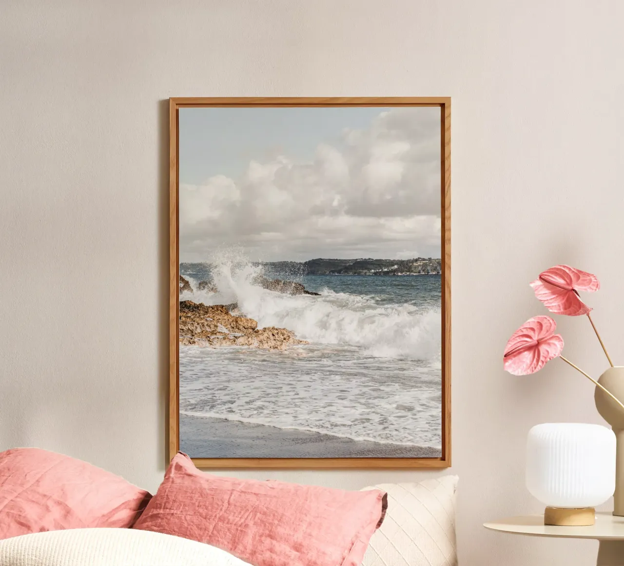 Boho ocean waves alu-dibond by Carinaprint