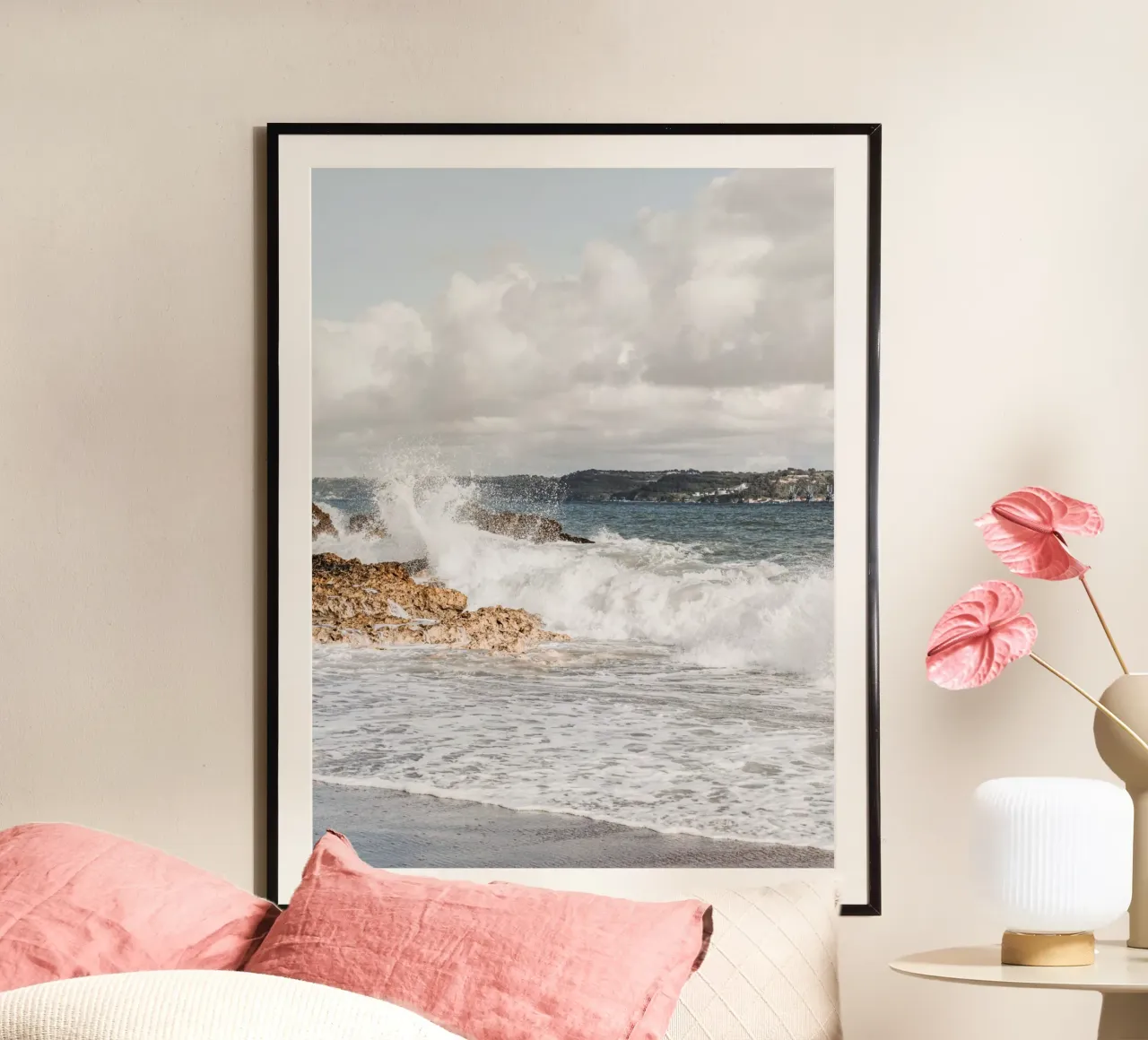 Onde oceaniche boho carta hahnemühle da Carinaprint