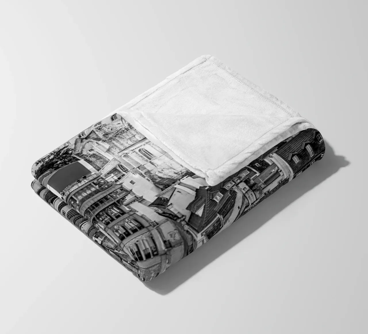 Lisbona storica B&N coperta in pile da Carinaprint