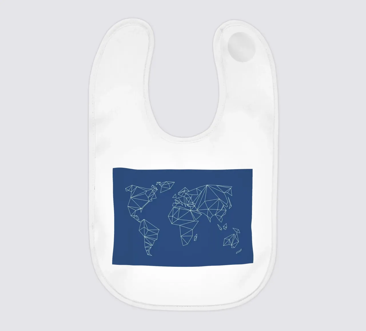 Geometrical World Indigo Babylätzchen von Studio Nahili