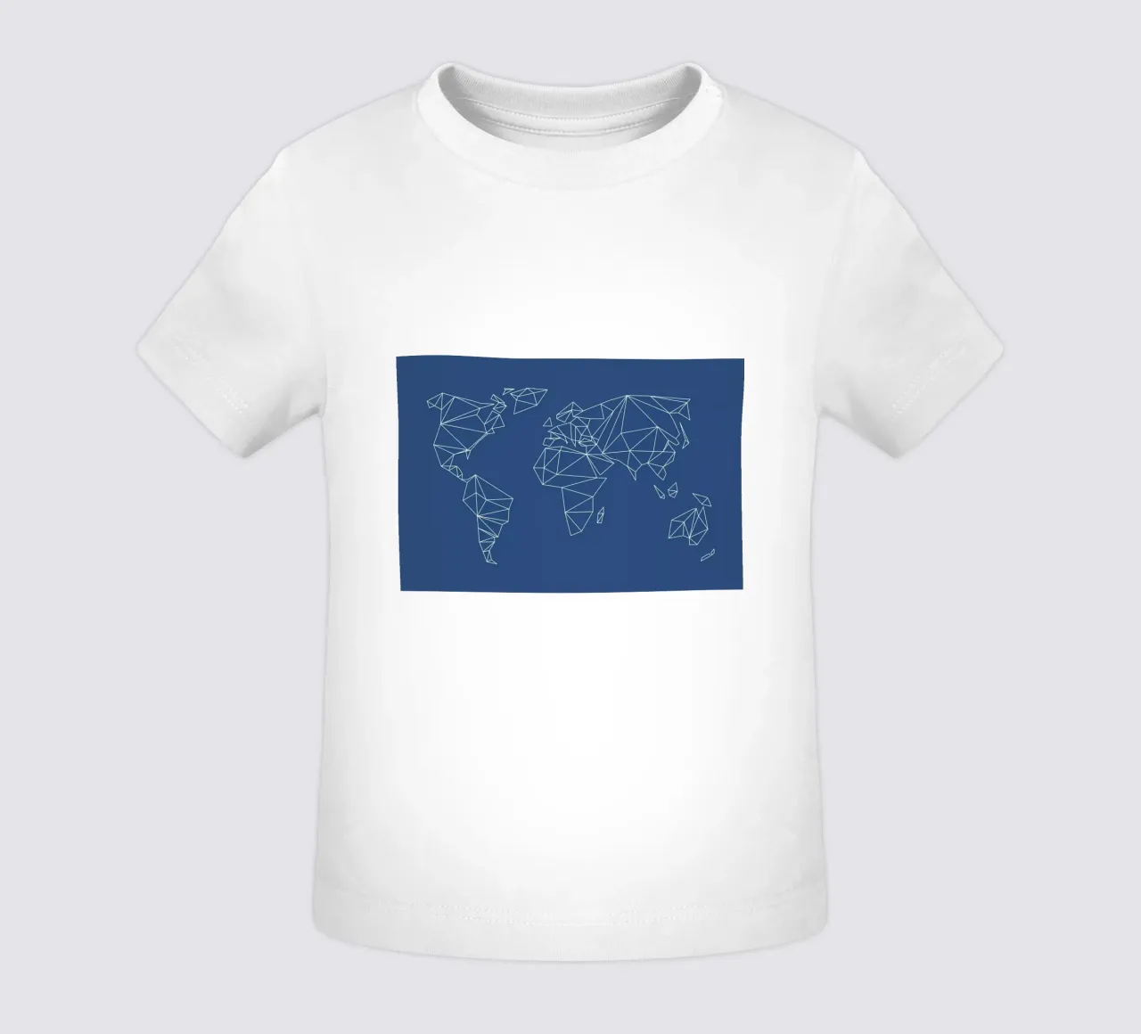 Geometrical World Indigo maglietta neonato da Studio Nahili