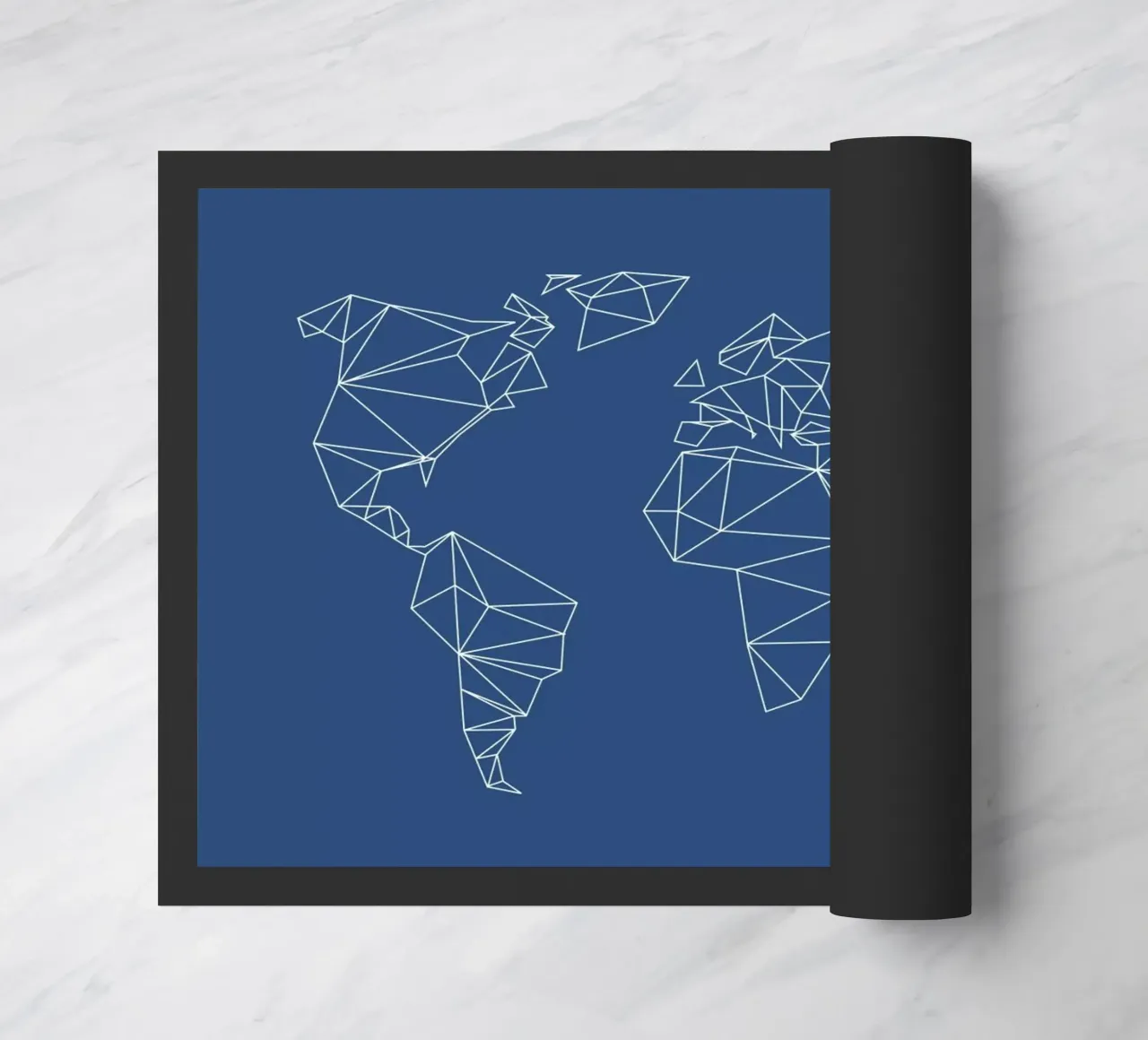 Geometrical World Indigo zerbino da Studio Nahili