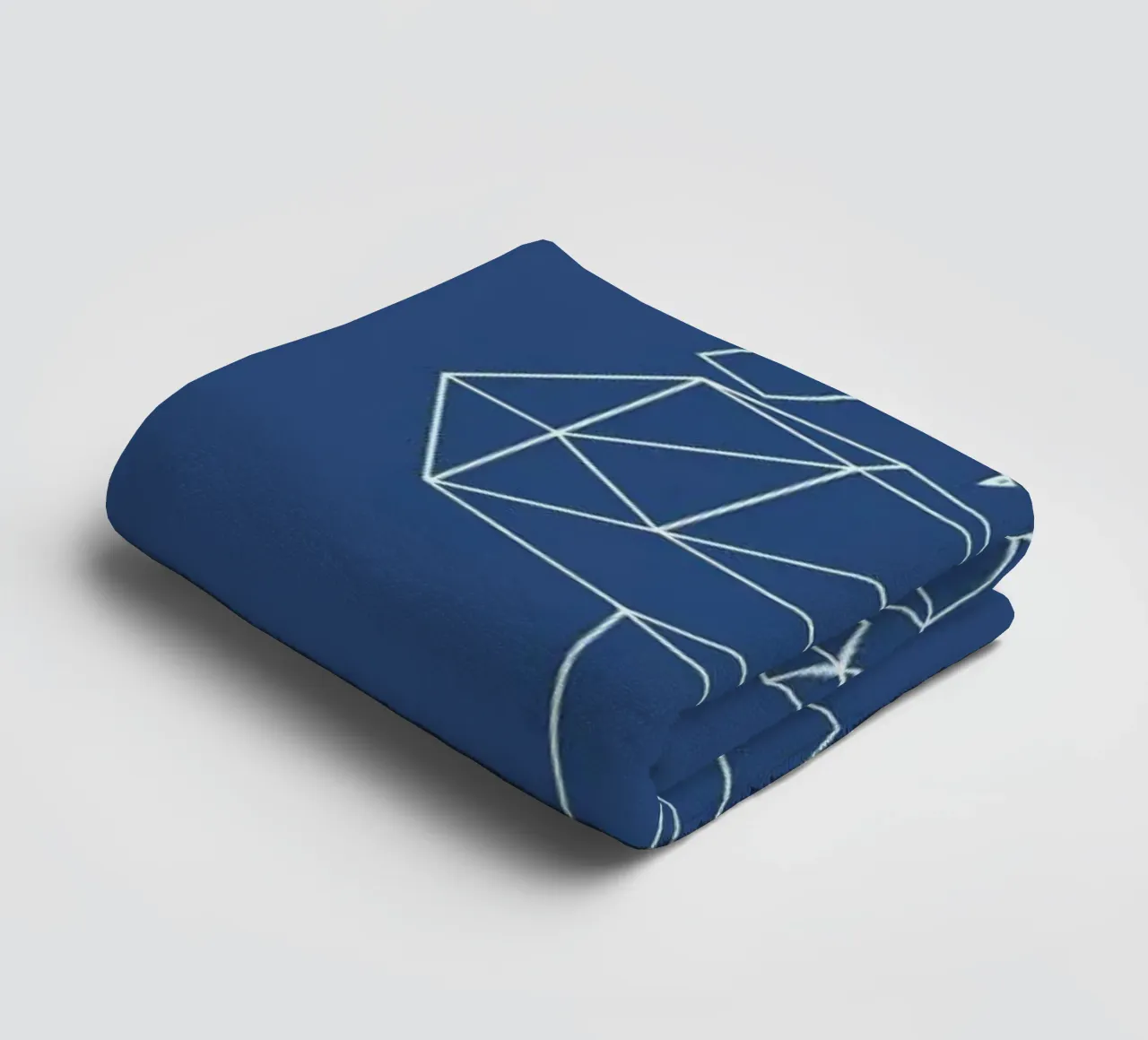 Geometrical World Indigo asciugamano da bagno da Studio Nahili