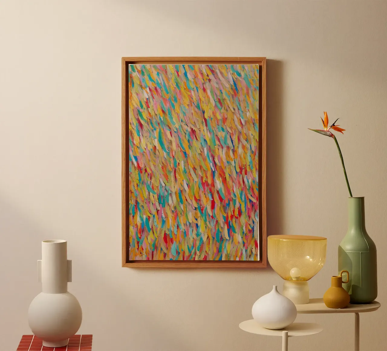 Vrolijk en blij canvas van Helen Joynson