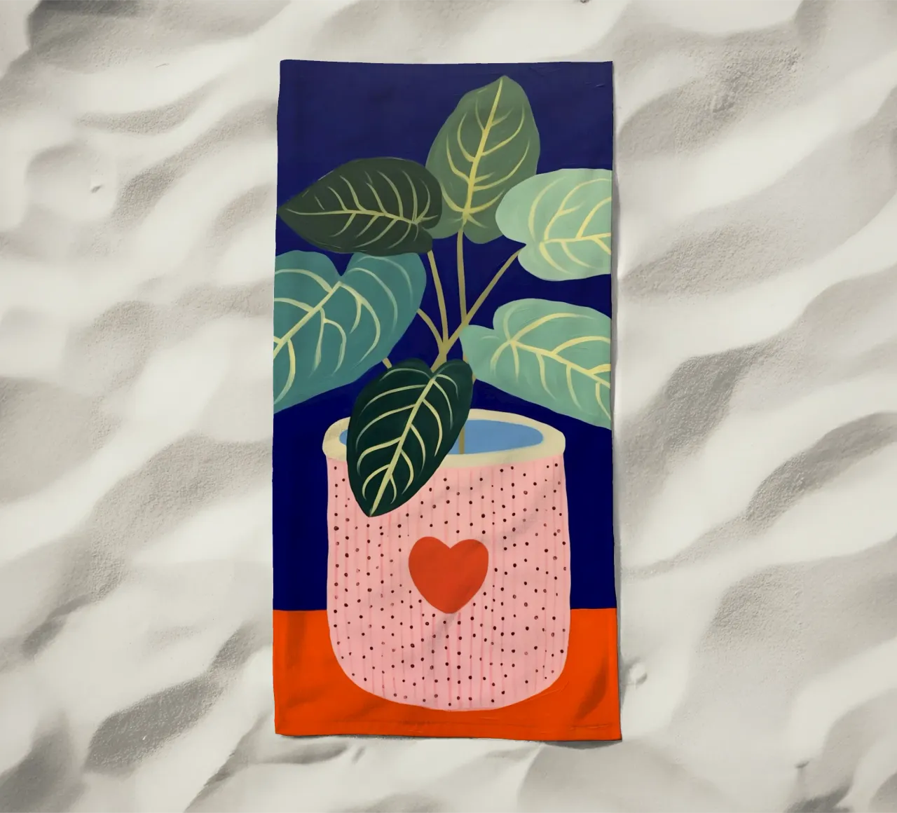 Una pianta con un cuore telo mare da Carinaprint