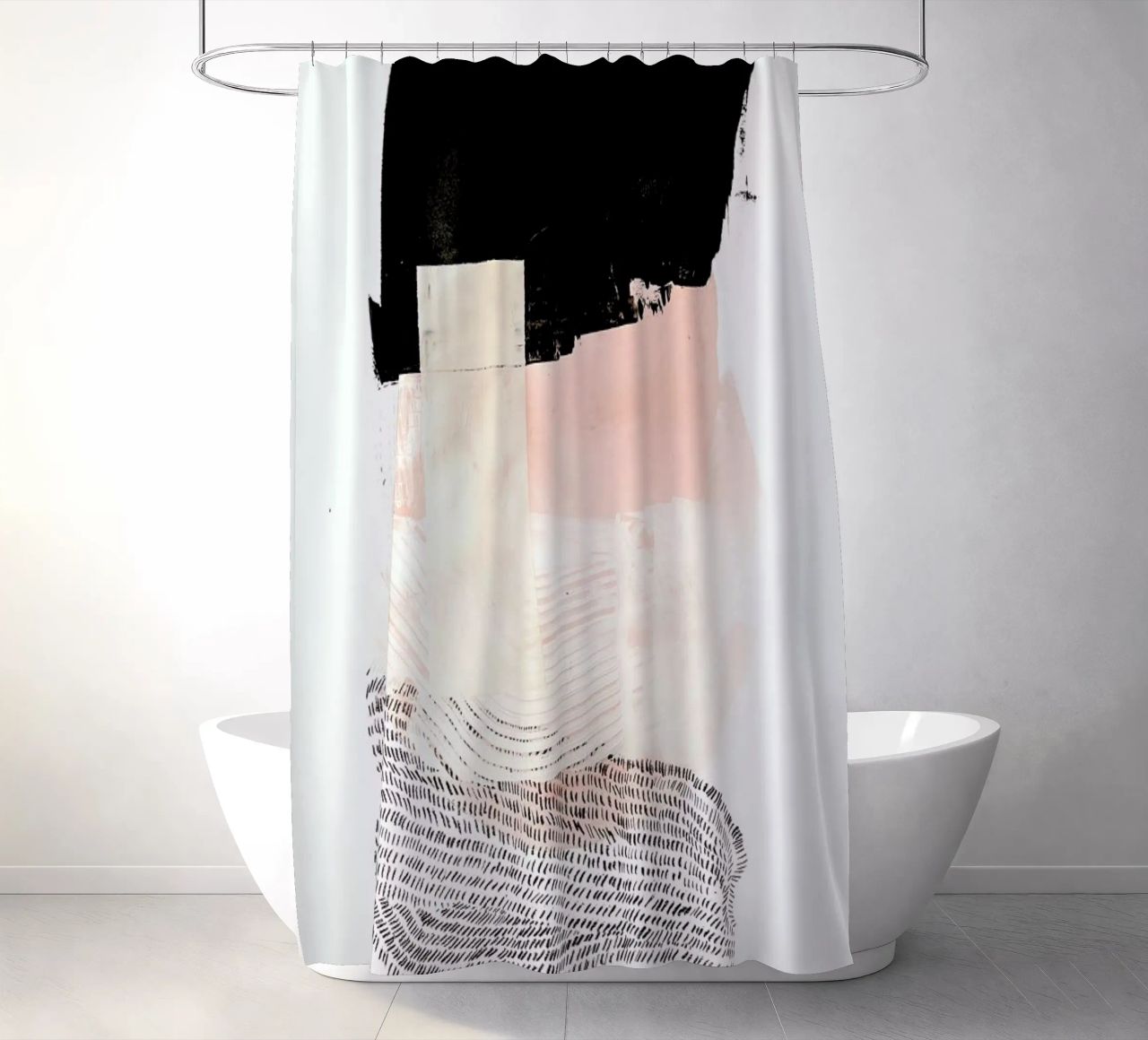 Sunday in the Cell cortina de baño de Jilli Darling Art