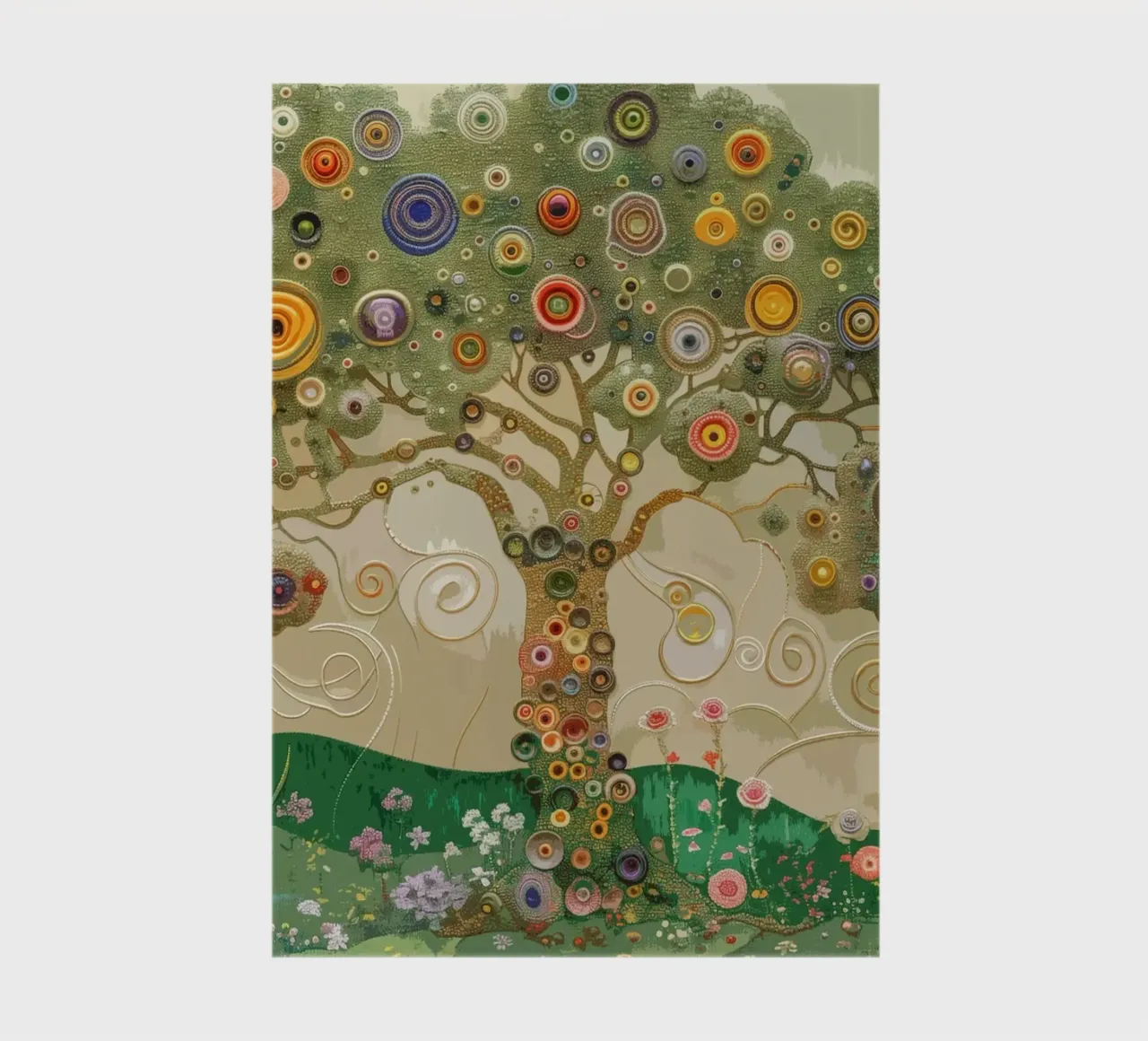 Colourful tree of life notebook by Carinaprint