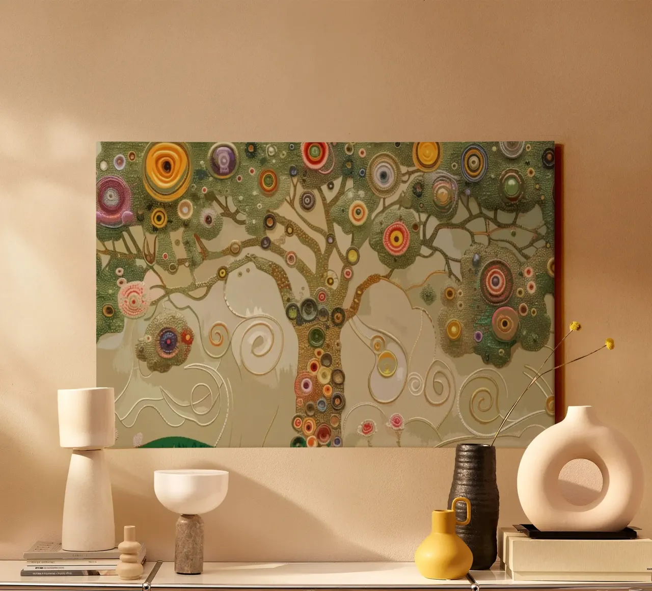 Albero della vita colorato tela da Carinaprint