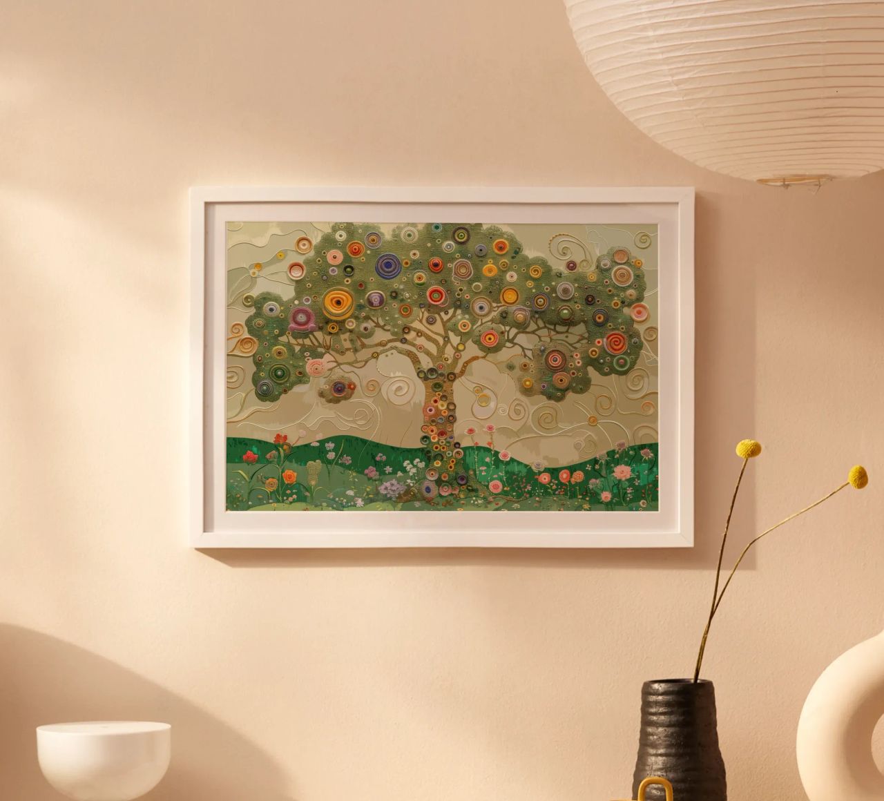 Arbre de vie coloré poster de Carinaprint