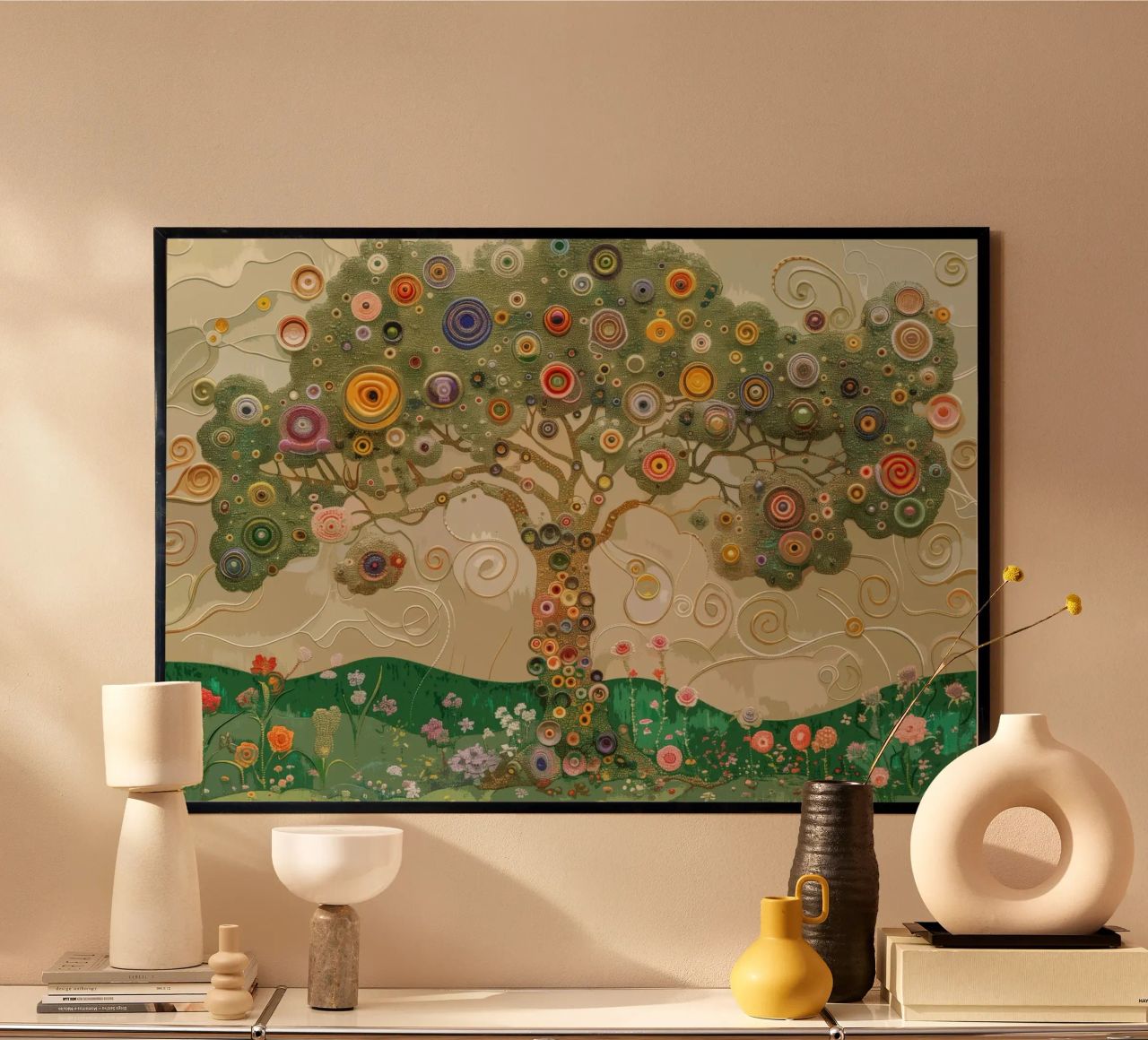 Arbre de vie coloré poster de Carinaprint
