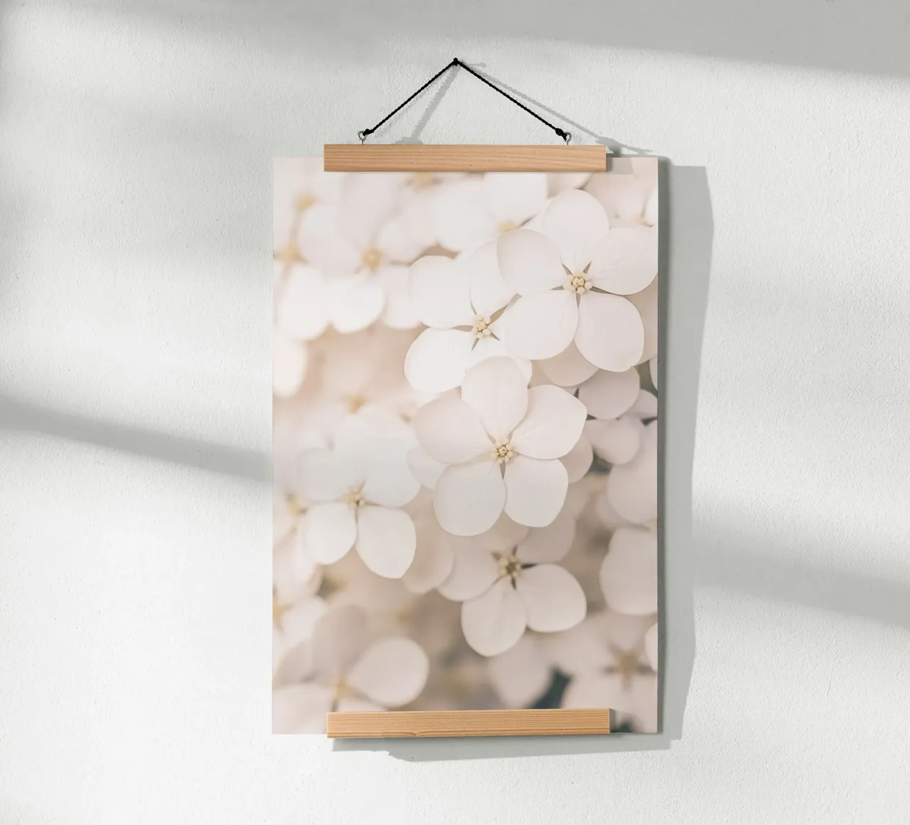 Fiori romantici amore poster con telaio in legno da Carinaprint