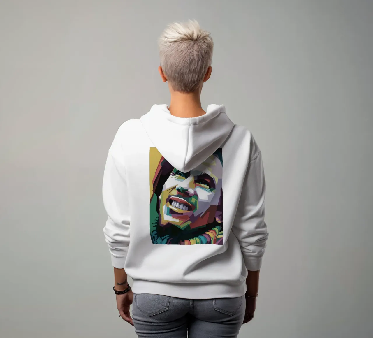 Tuff Gong Pop Art WPAP felpa con cappuccio da Alkahfsmart