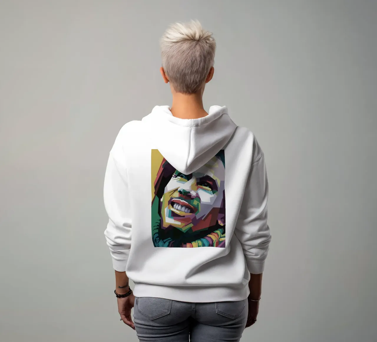 Tuff Gong Pop Art WPAP felpa con cappuccio da Alkahfsmart