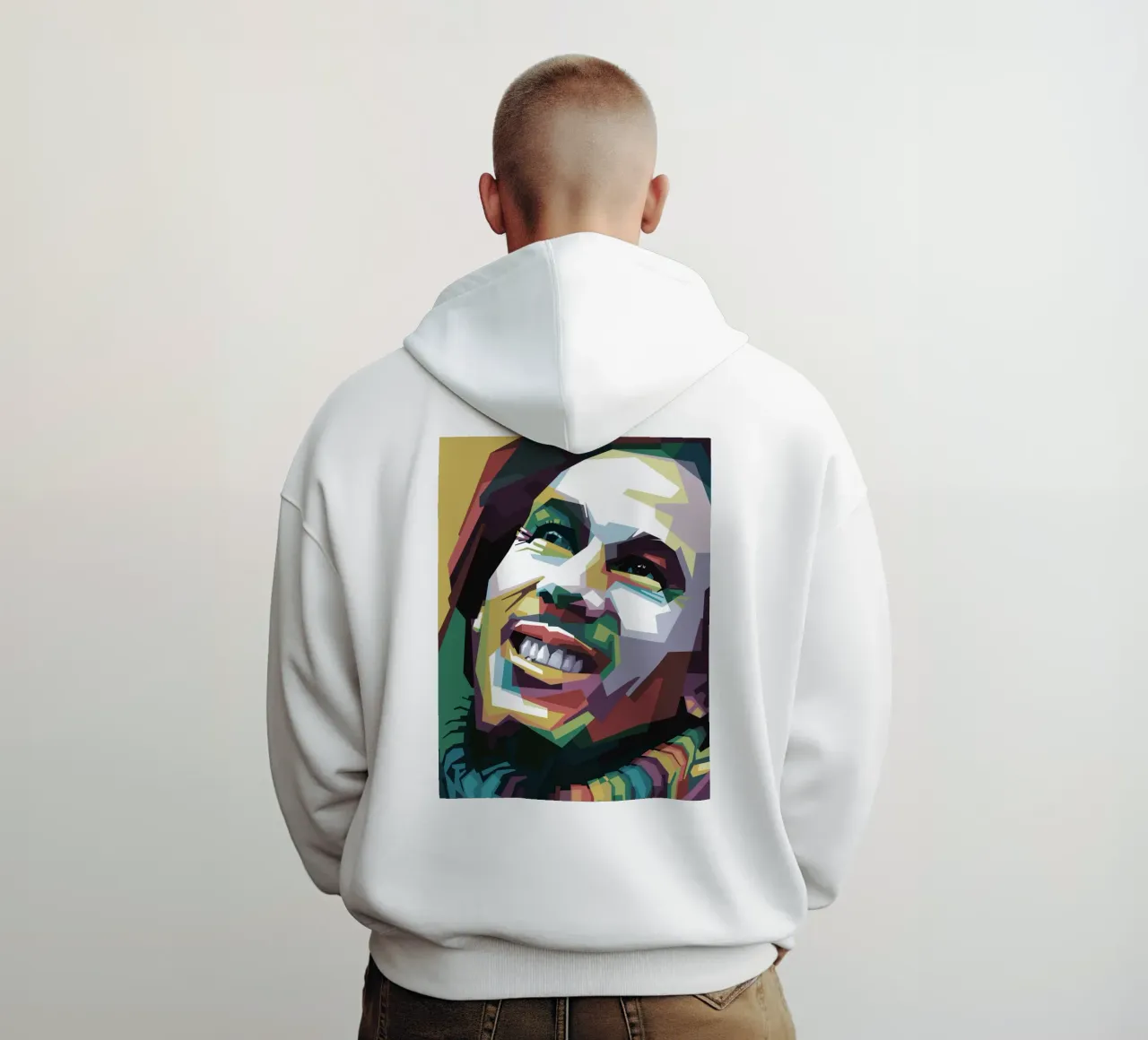 Tuff Gong Pop Art WPAP felpa con cappuccio da Alkahfsmart