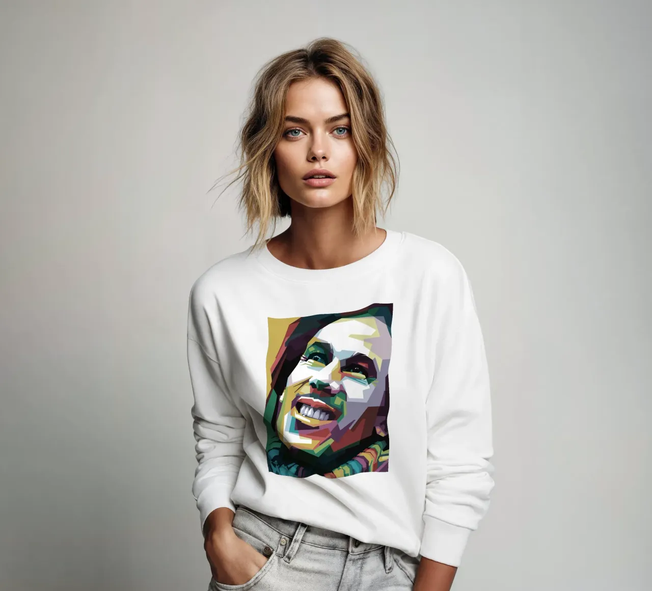 Tuff Gong Pop Art WPAP felpa da Alkahfsmart