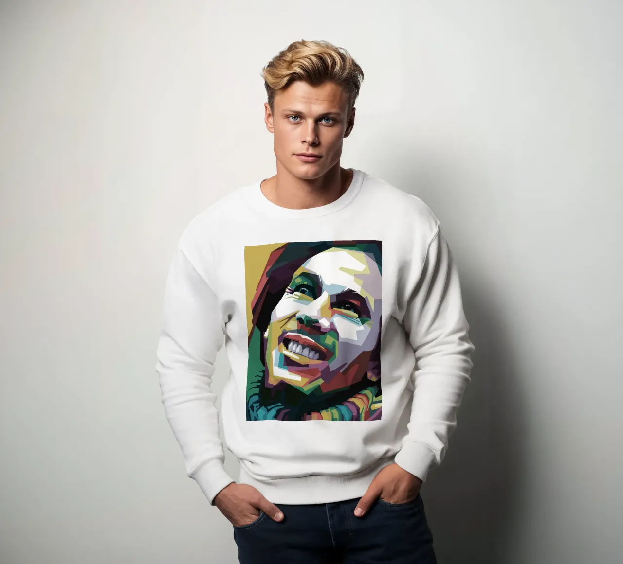 Tuff Gong Pop Art WPAP felpa da Alkahfsmart