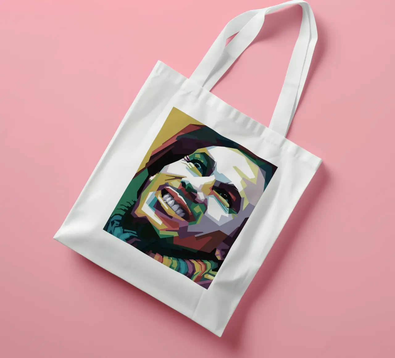 Tuff Gong Pop Art WPAP borsa in juta da Alkahfsmart