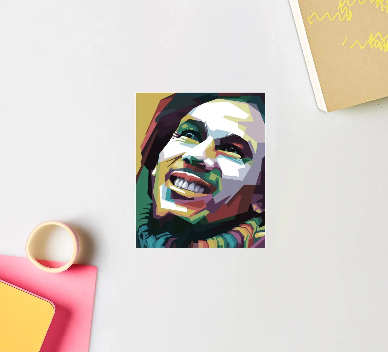 Tuff Gong Pop Art WPAP adesivo da Alkahfsmart