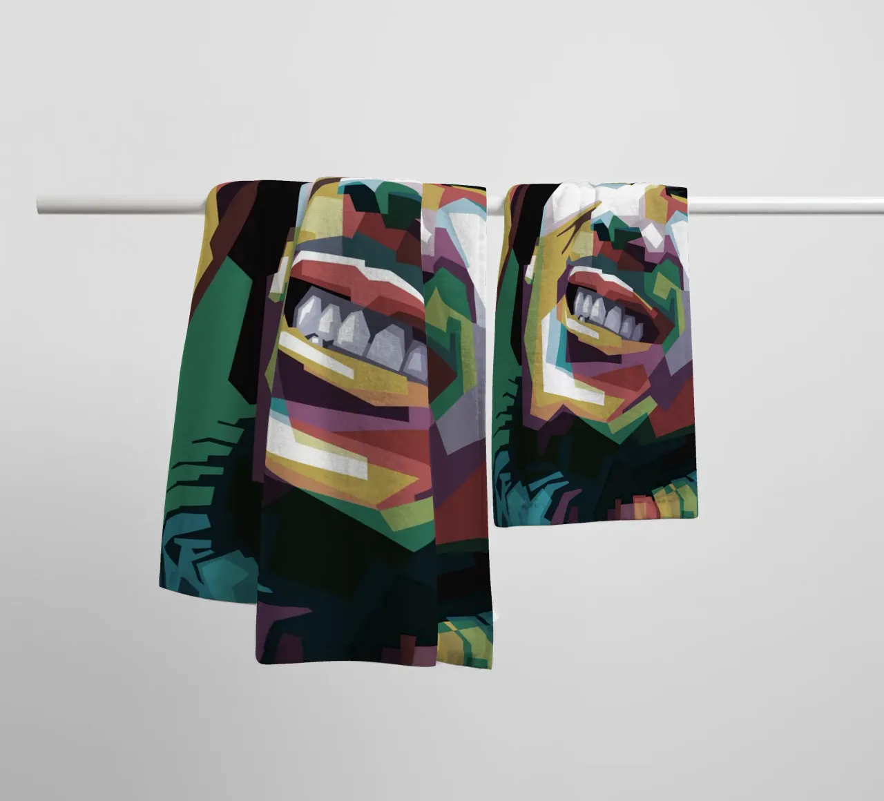 Tuff Gong Pop Art WPAP asciugamano da bagno da Alkahfsmart