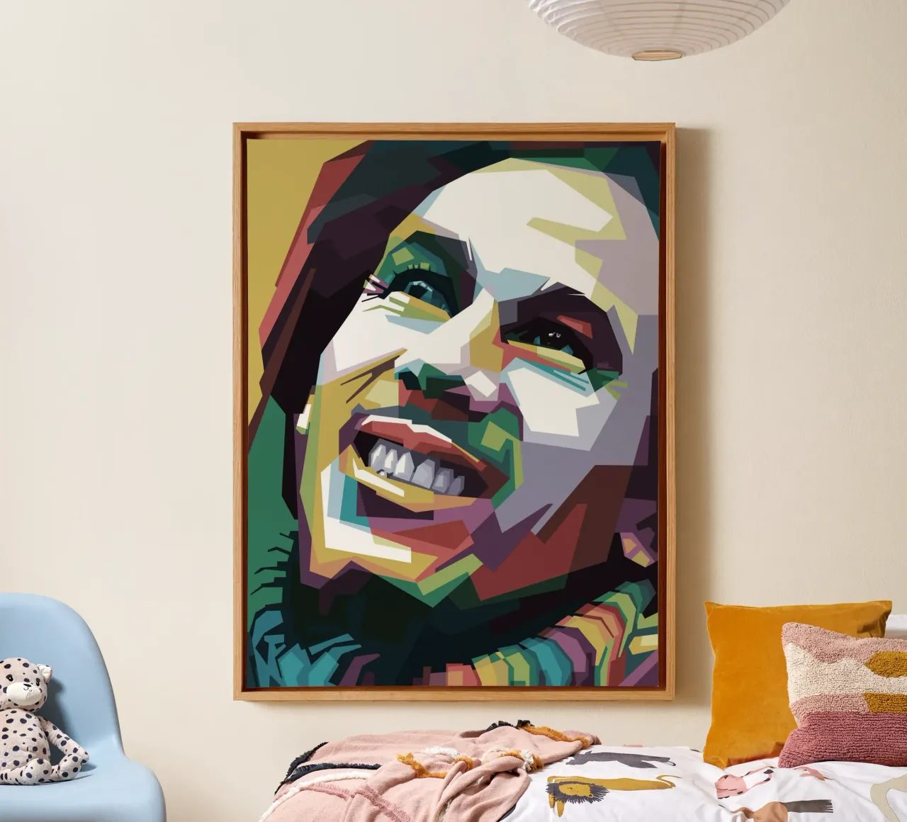 Tuff Gong Pop Art WPAP tela da Alkahfsmart