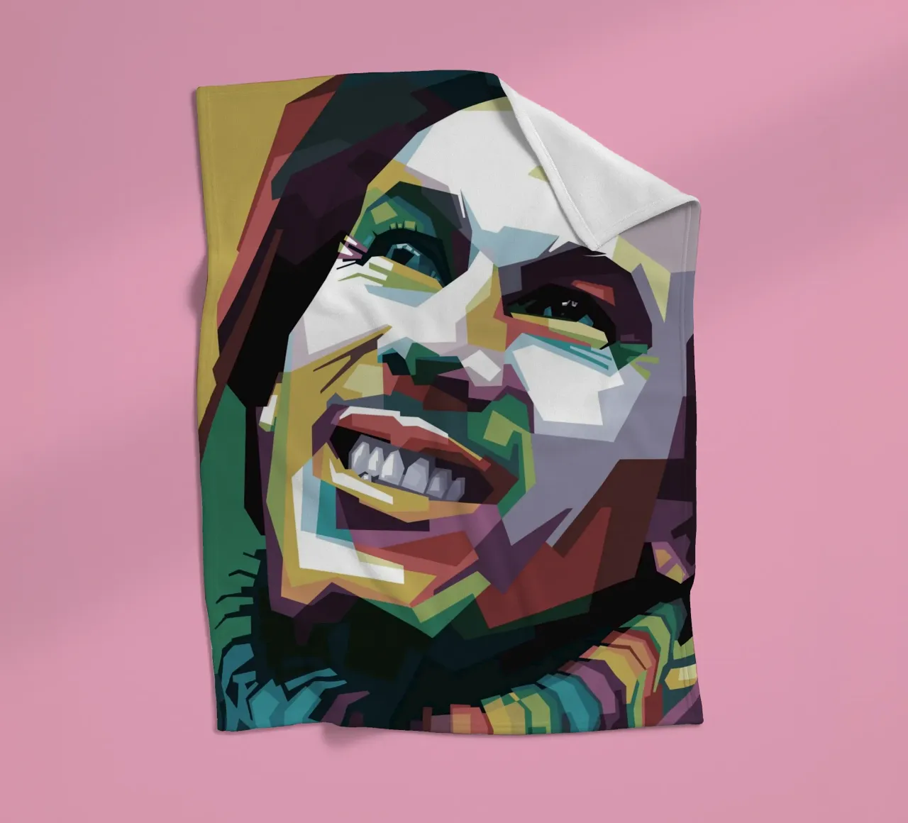 Tuff Gong Pop Art WPAP coperta in pile da Alkahfsmart