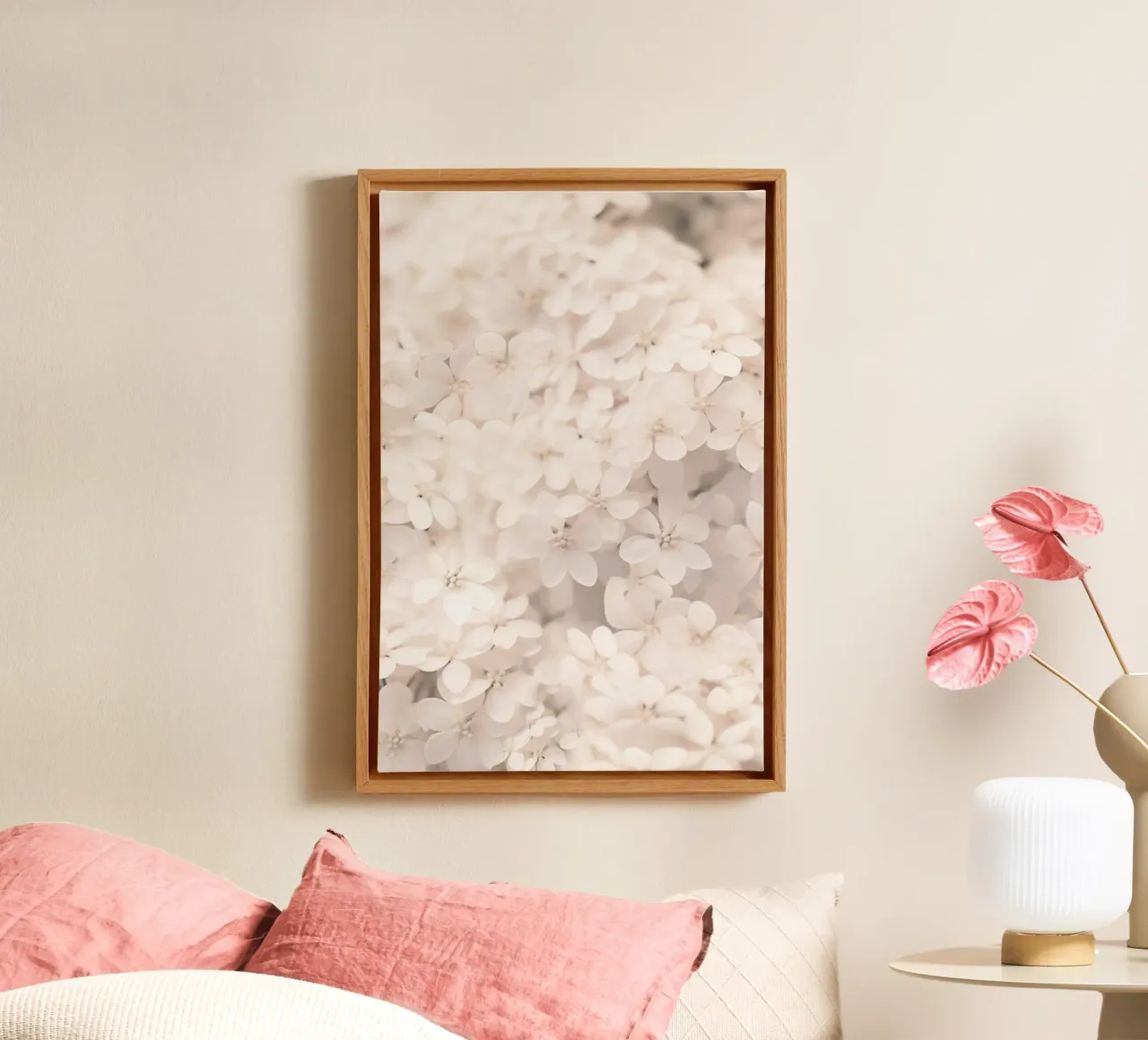 Magia floreale boho tela con Cornice a cassetta da Carinaprint