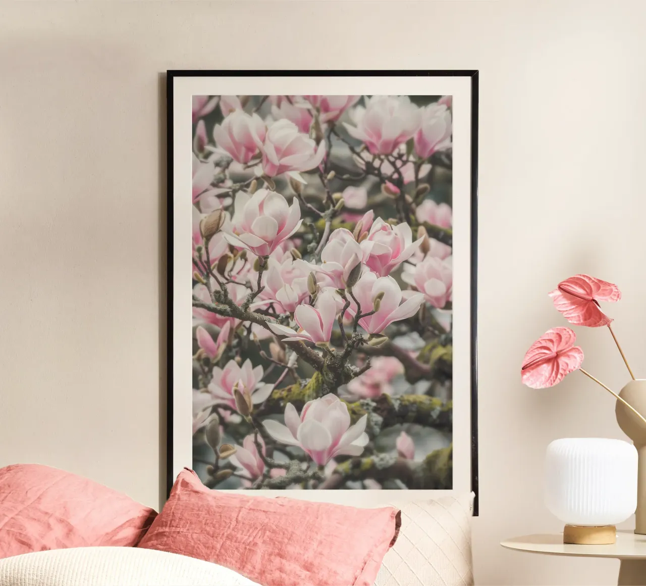 Magia dei fiori di magnolia carta hahnemühle da Carinaprint