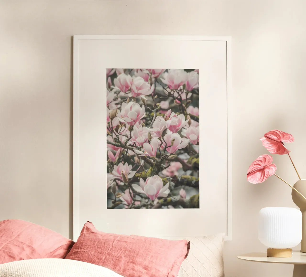 Magia dei fiori di magnolia carta hahnemühle da Carinaprint