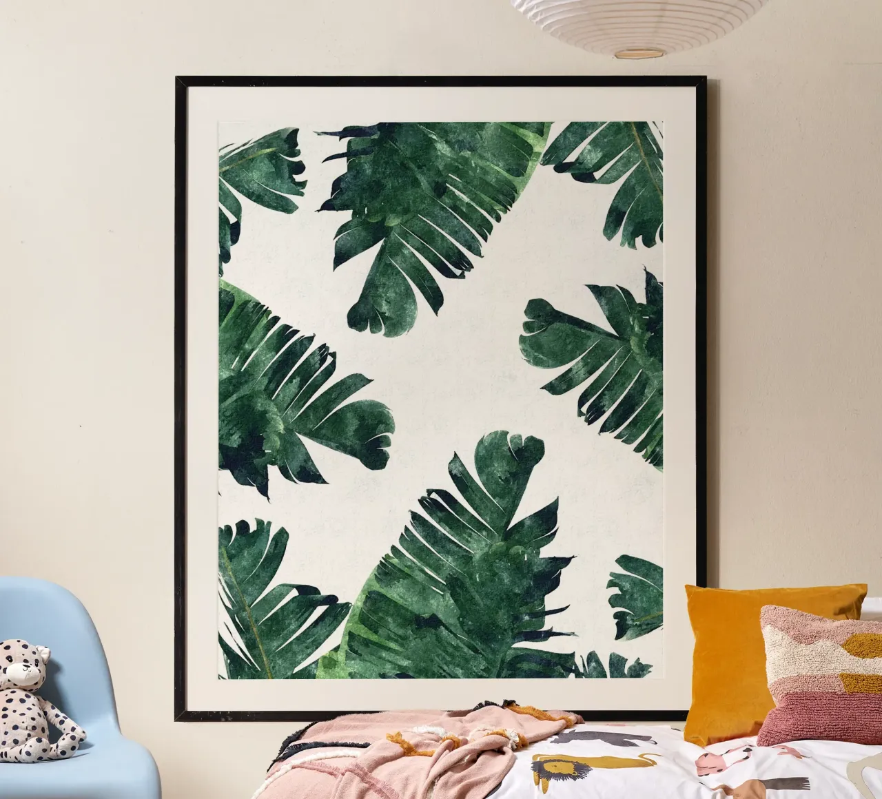 Foglie di banana Giungla tropicale acquerello carta hahnemühle da 83oranges