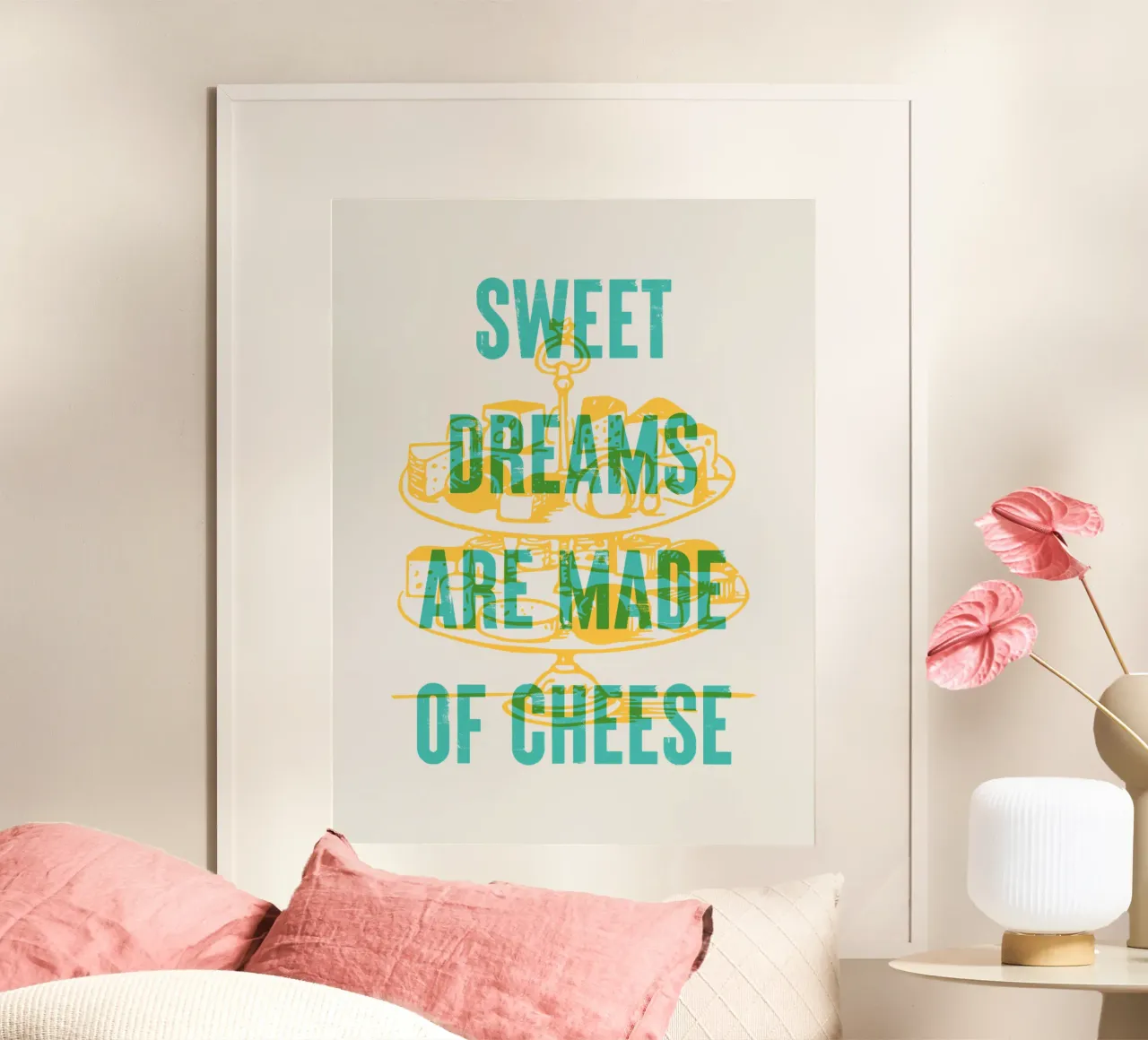 I sogni d'oro sono fatti di formaggio carta hahnemühle da Vintagrafica