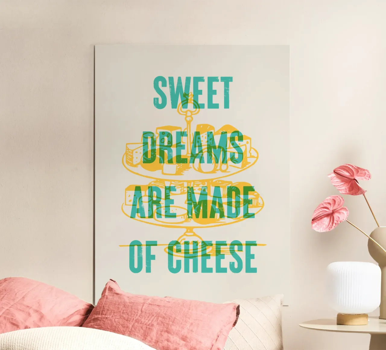 I sogni d'oro sono fatti di formaggio carta hahnemühle da Vintagrafica