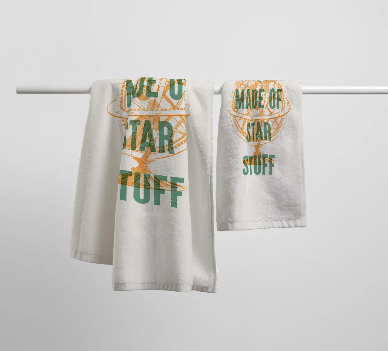We are made of star stuff towel by Vintagrafica