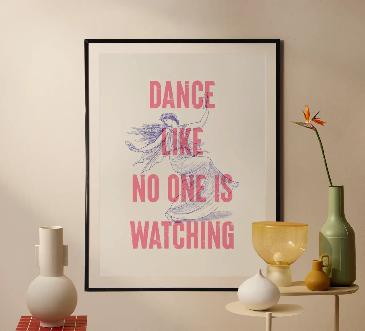 Dance like no one is watching hahnemühle by Vintagrafica