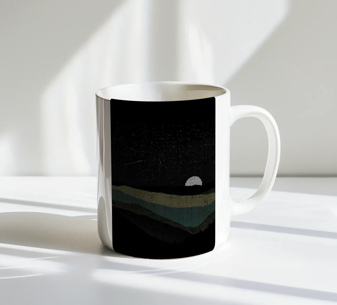 Moonrise 01 tazza in ceramica da Florent Bodart