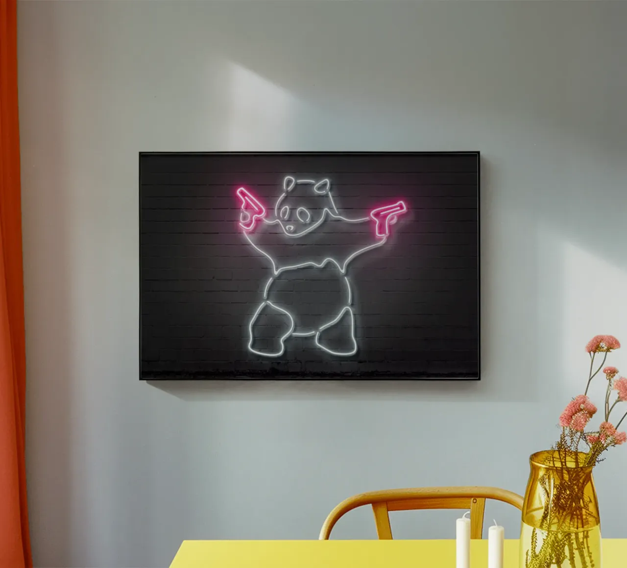 Panda plexiglas de Octavian