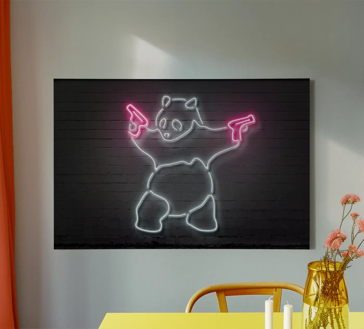 Panda canvas van Octavian