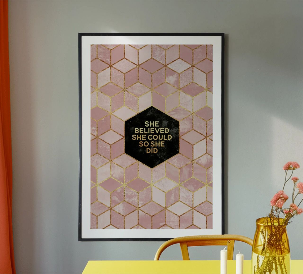 She Believed She Could Poster von Elisabeth Fredriksson
