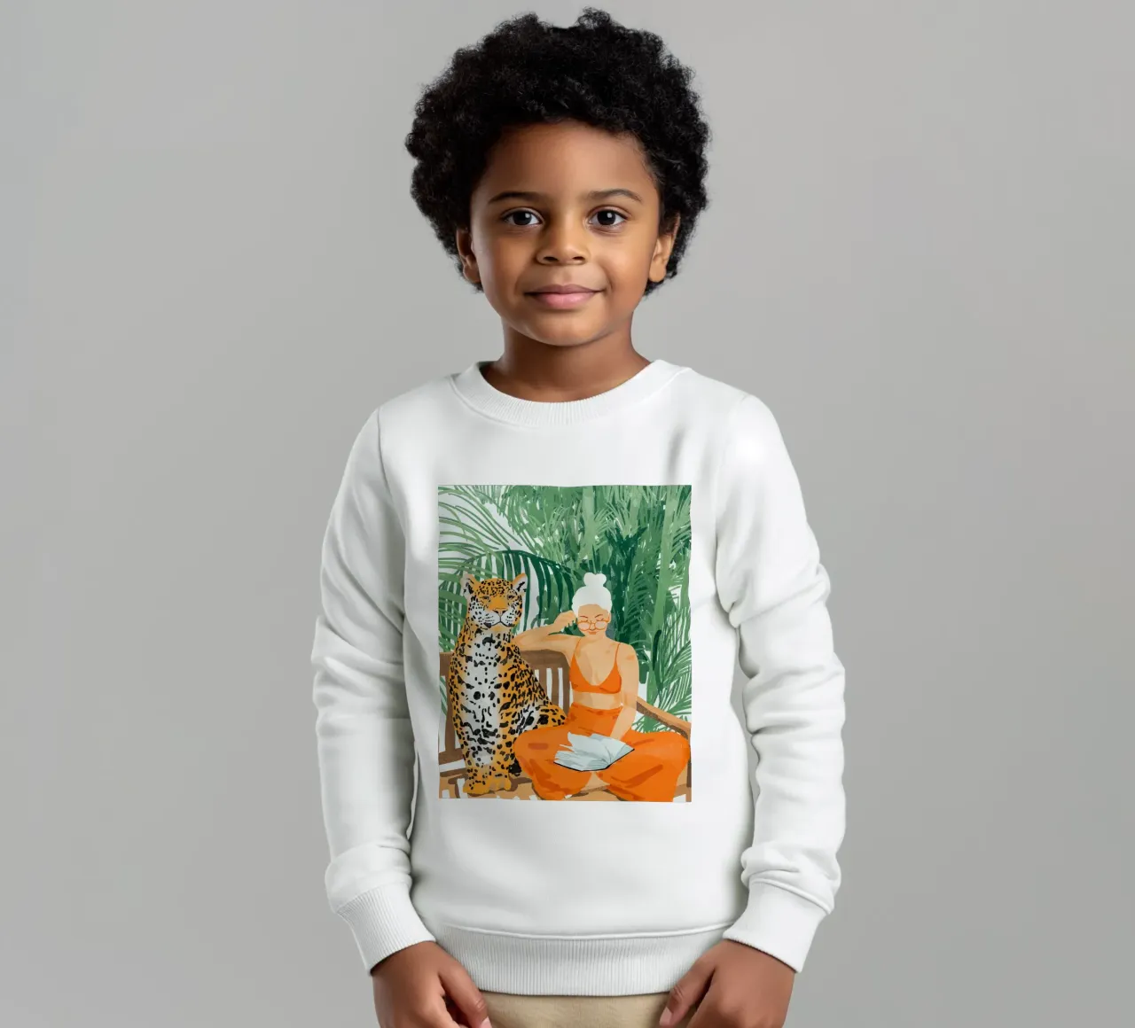 Jungle Vacay felpa bambino da 83oranges