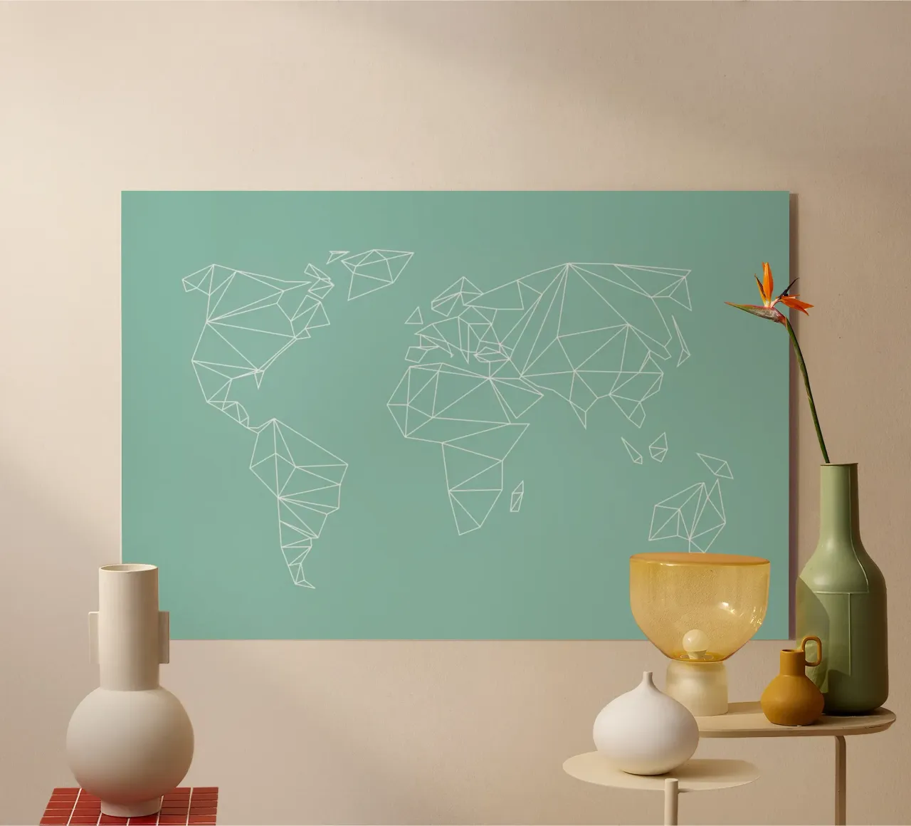 Geometrical World Green metacrilato de Studio Nahili