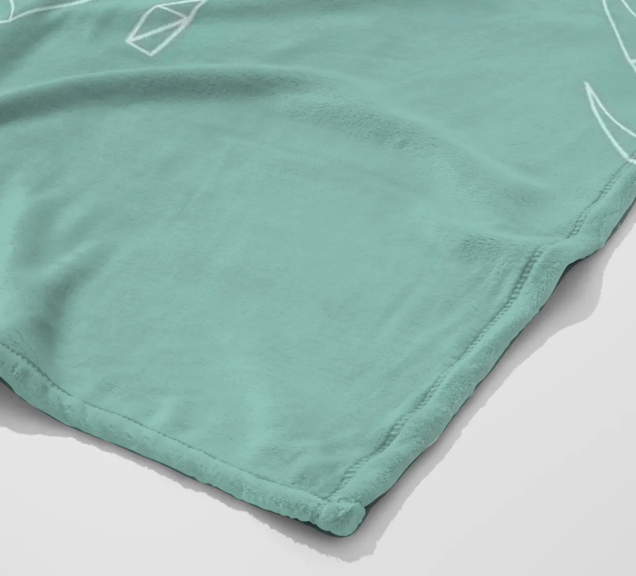 Geometrical World Green coperta in pile da Studio Nahili