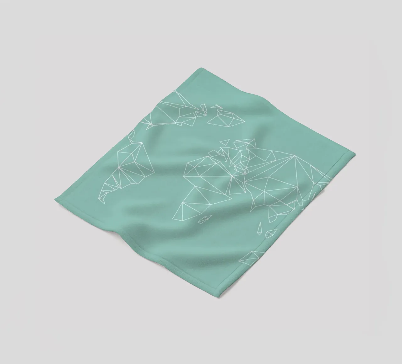 Geometrical World Green coperta in pile da Studio Nahili