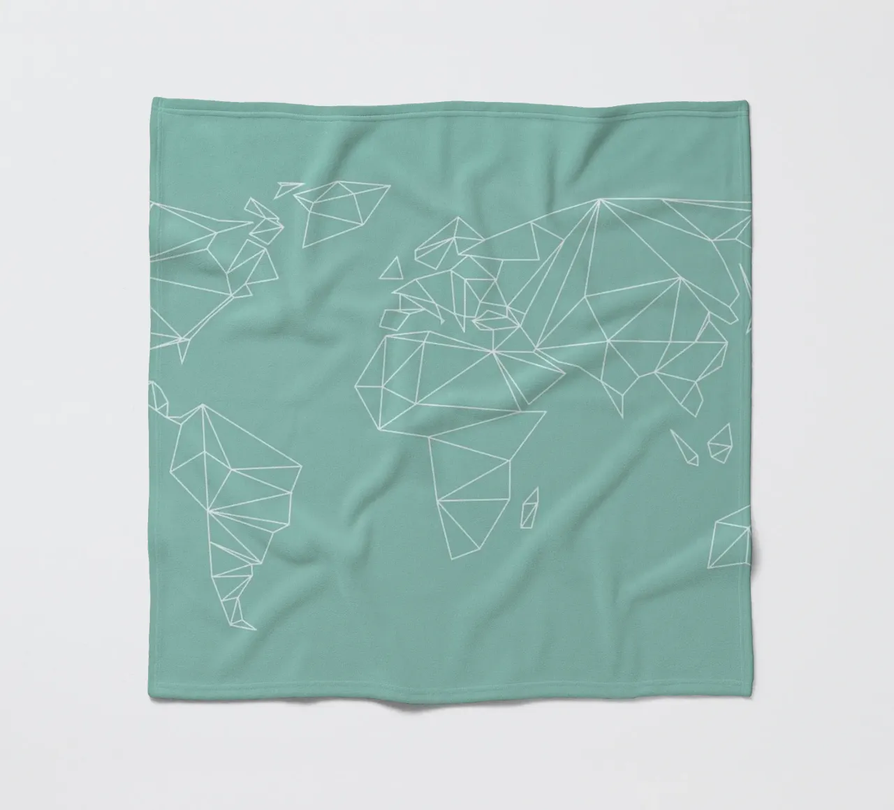 Geometrical World Green coperta in pile da Studio Nahili